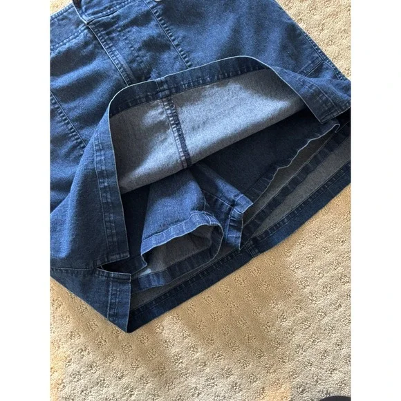 Vintage Chaus Denim Skort Dark Wash Retro Y2K Women's Size 8 Preppy Academia - Picture 4 of 6